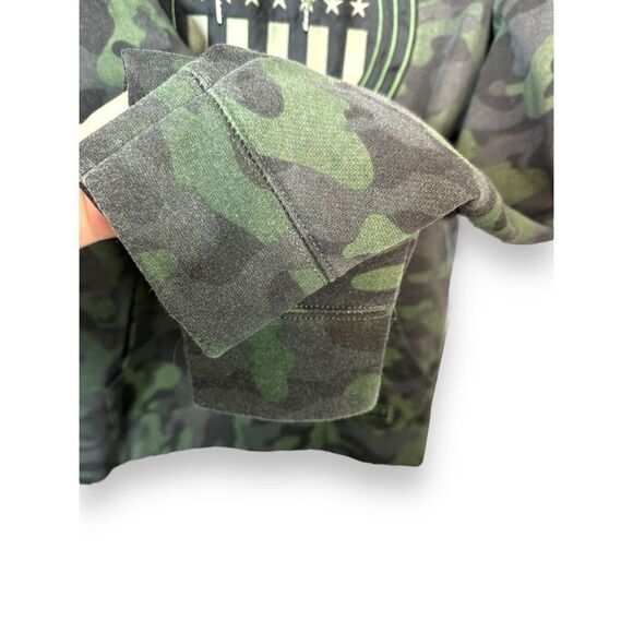 Colosseum Land of The Free Home of The Brave Camo Hoodie L NWOT - Picture 6 of 7